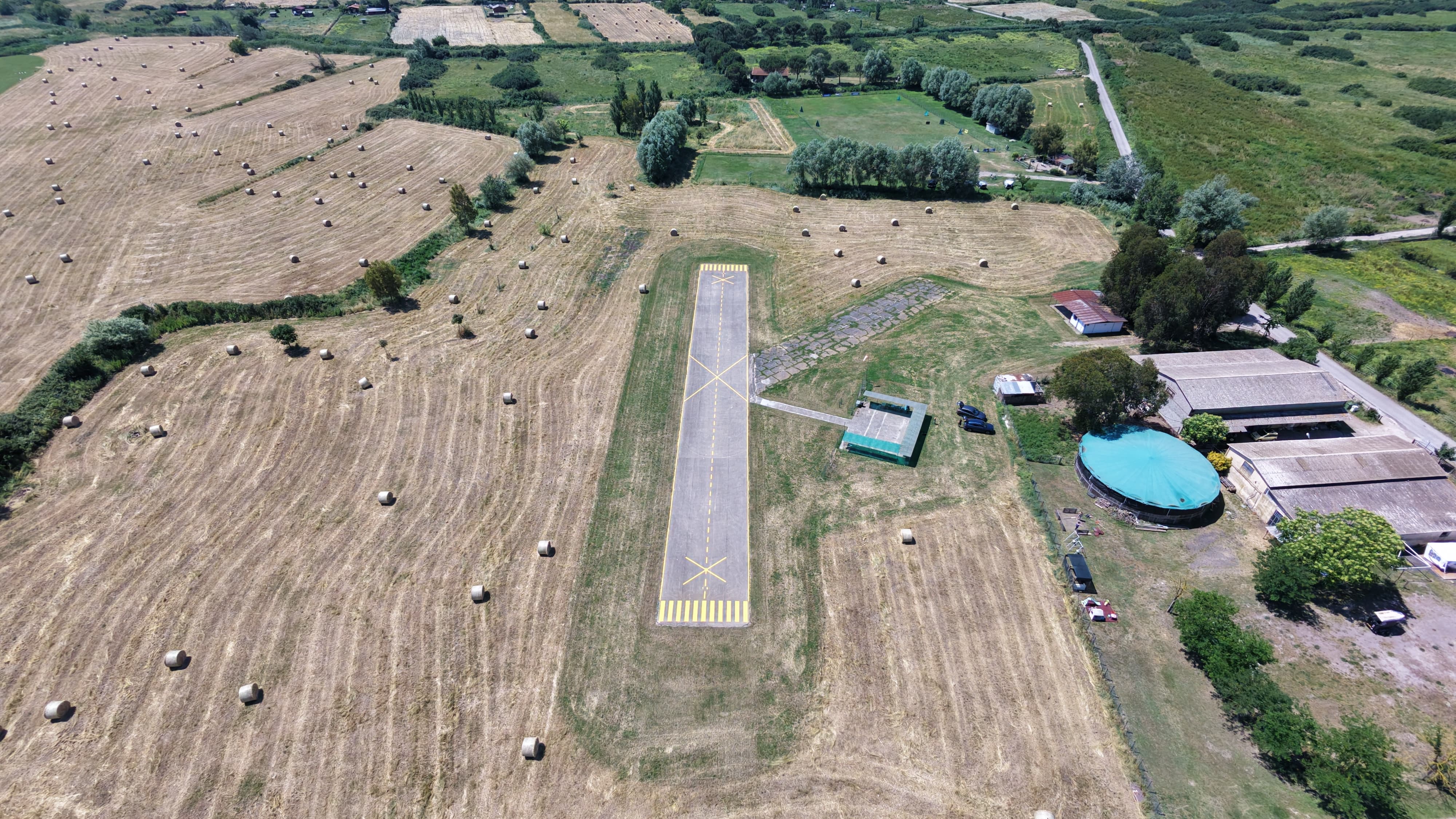 Vista aerea della pista